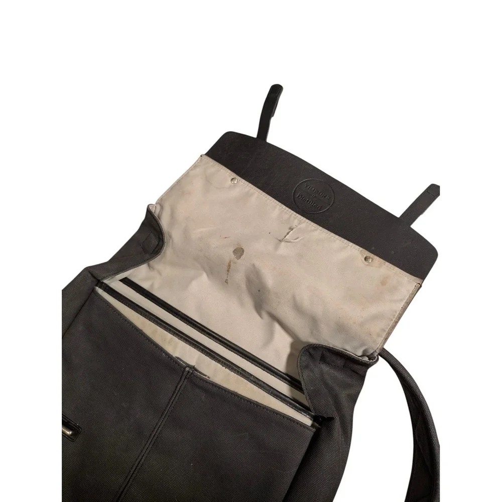 Timbuk2 Distilled Collection Black Canvas Leather Trim Laptop Rucksack Backpack